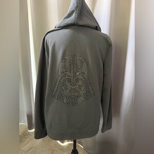 Rock & Republic Charcoal STAR WARS zip front hoodie